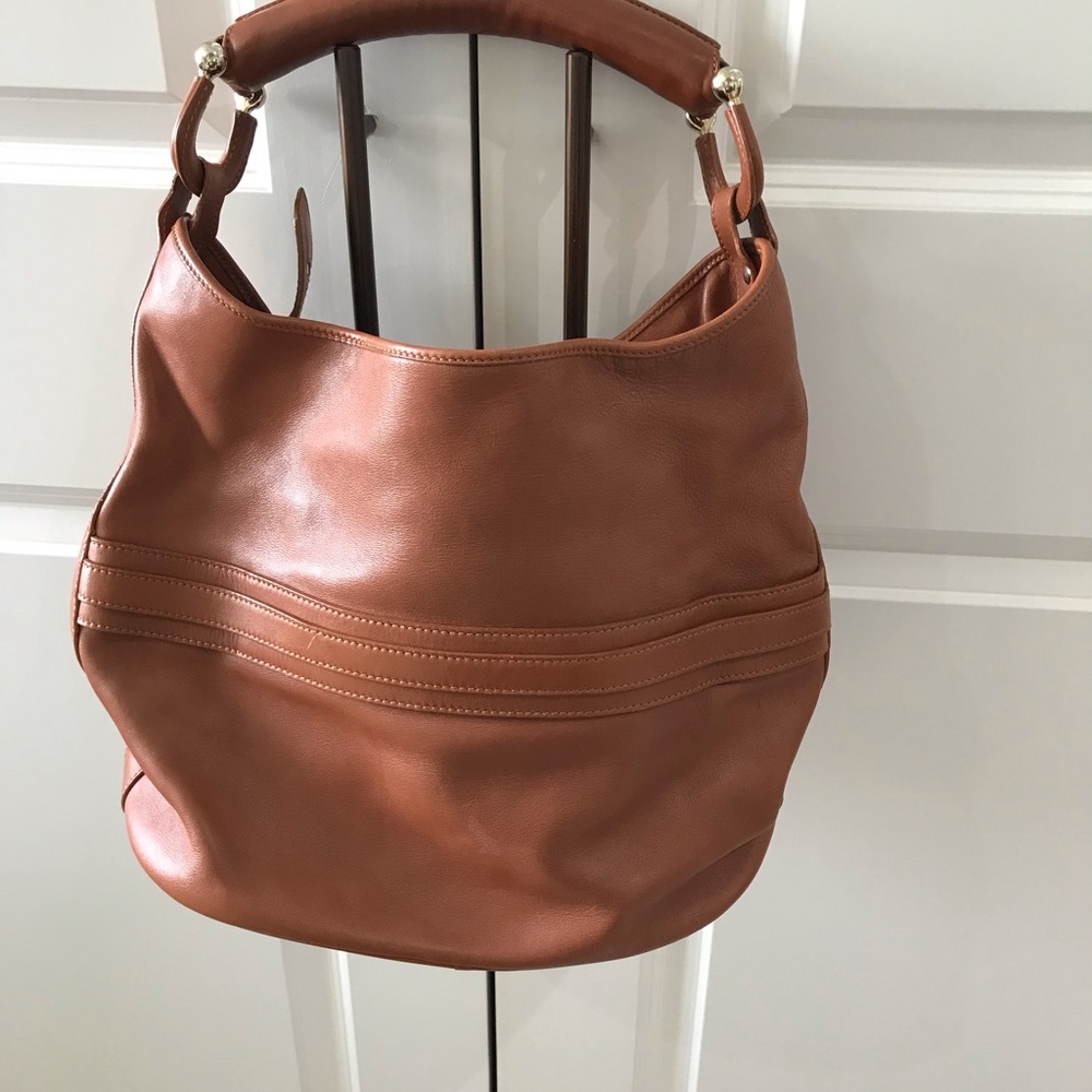 Unique Burberry Brown Leather Extra Large Hobo Bag - image 4